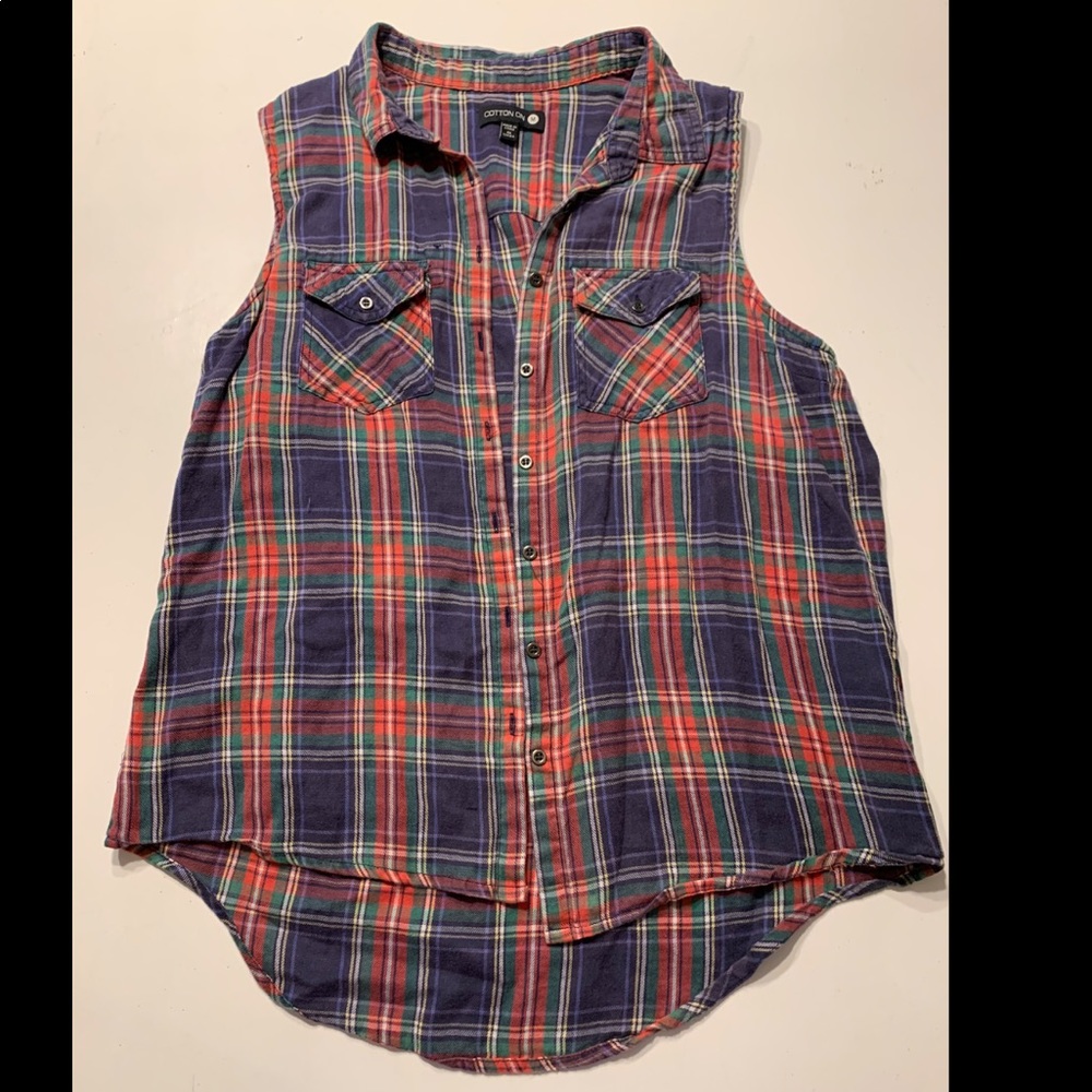 Never been worn cotton on flannel vest